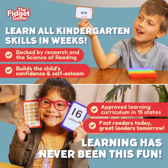 The Fidget Game Kindergarten Learning Bundle Set